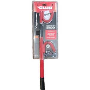 The Club Original Club Car Truck Steering Wheel Lock Red Model 1000 2 Keys New